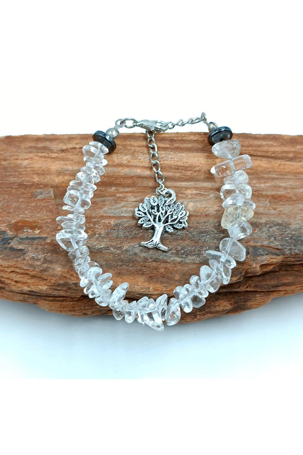 Natural Stone Crystal Quartz Broken Natural Stone Bracelet Women Bracelet - Swordslife