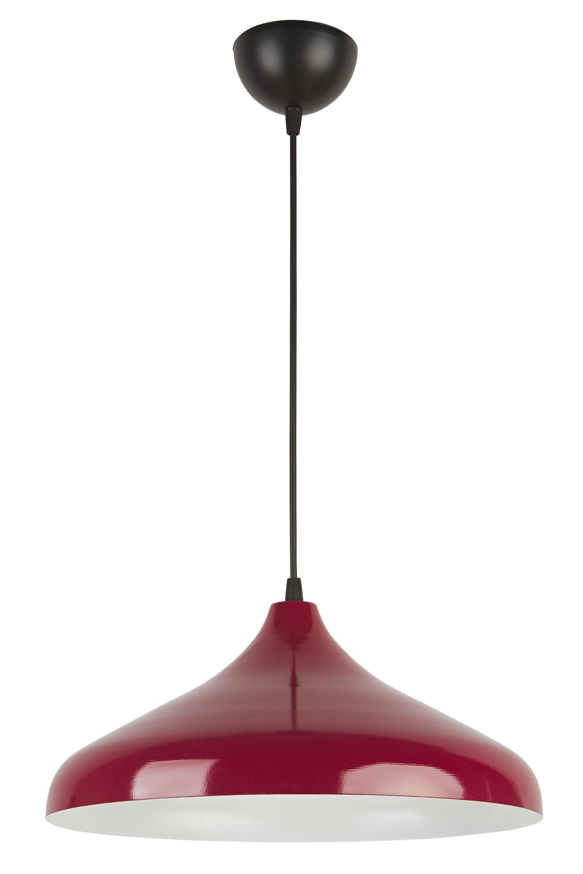 Nil Special Design Modern Decorative Cafe Kitchen Living Room White Pendant Lamp Single Chandelier in Burgundy