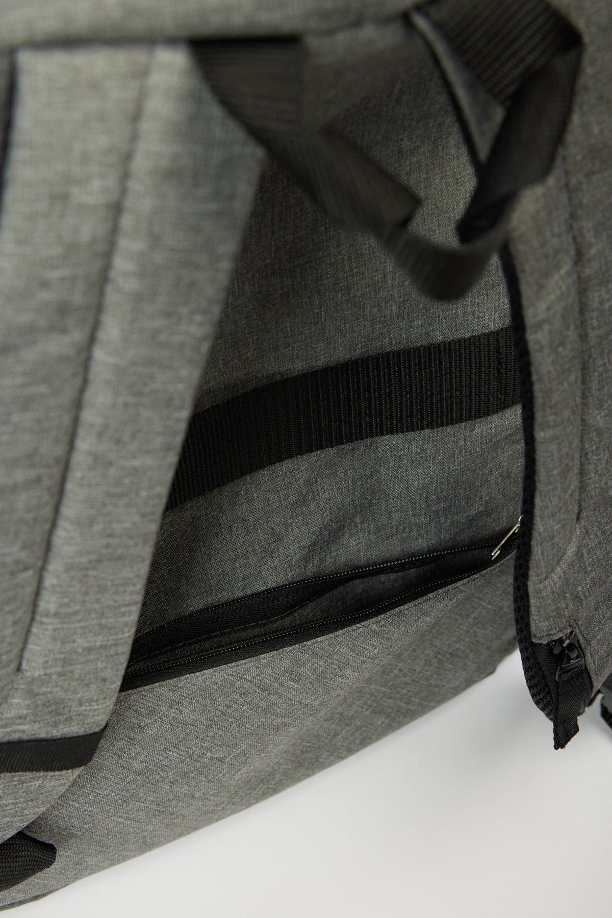 Men's Grey-Black Logo School-Backpack