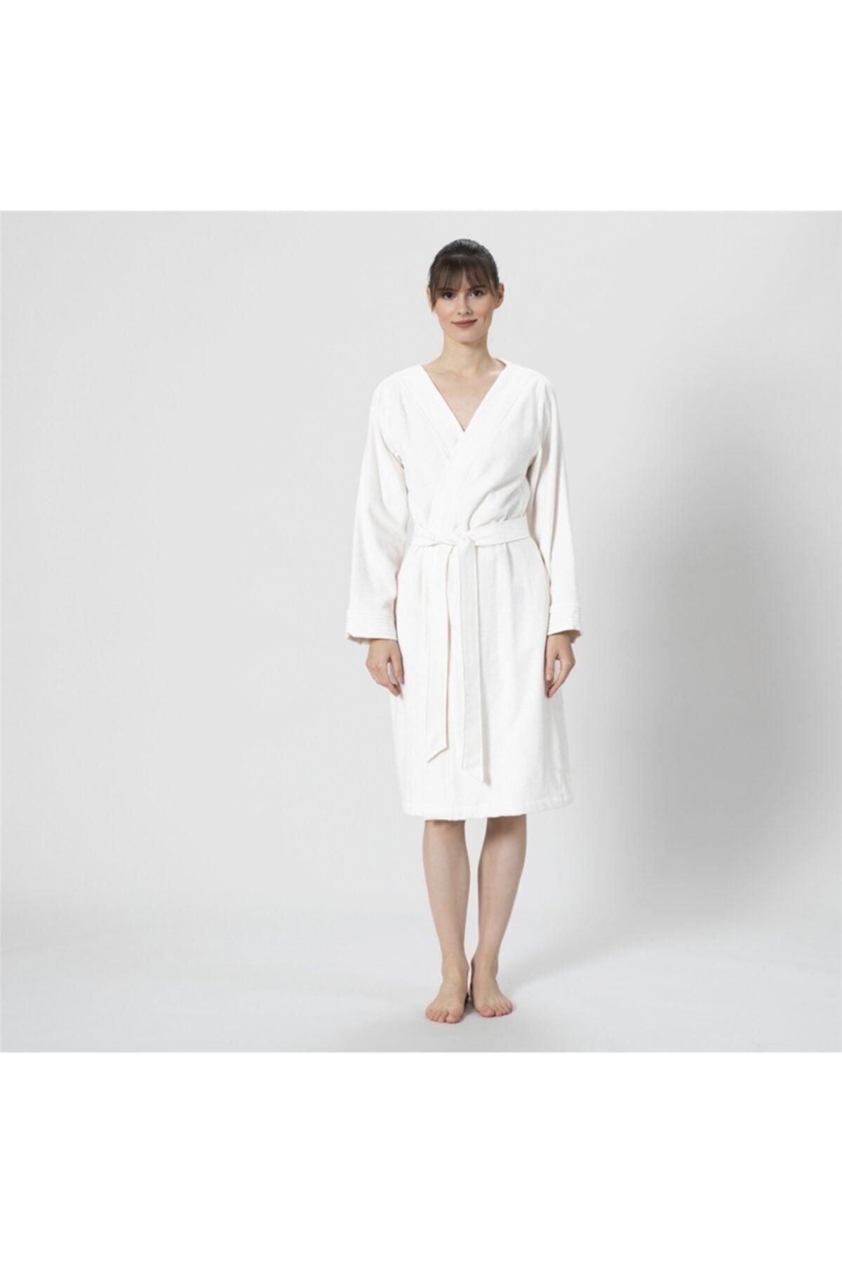 Jandy Unisex Bathrobe Ecru - Swordslife