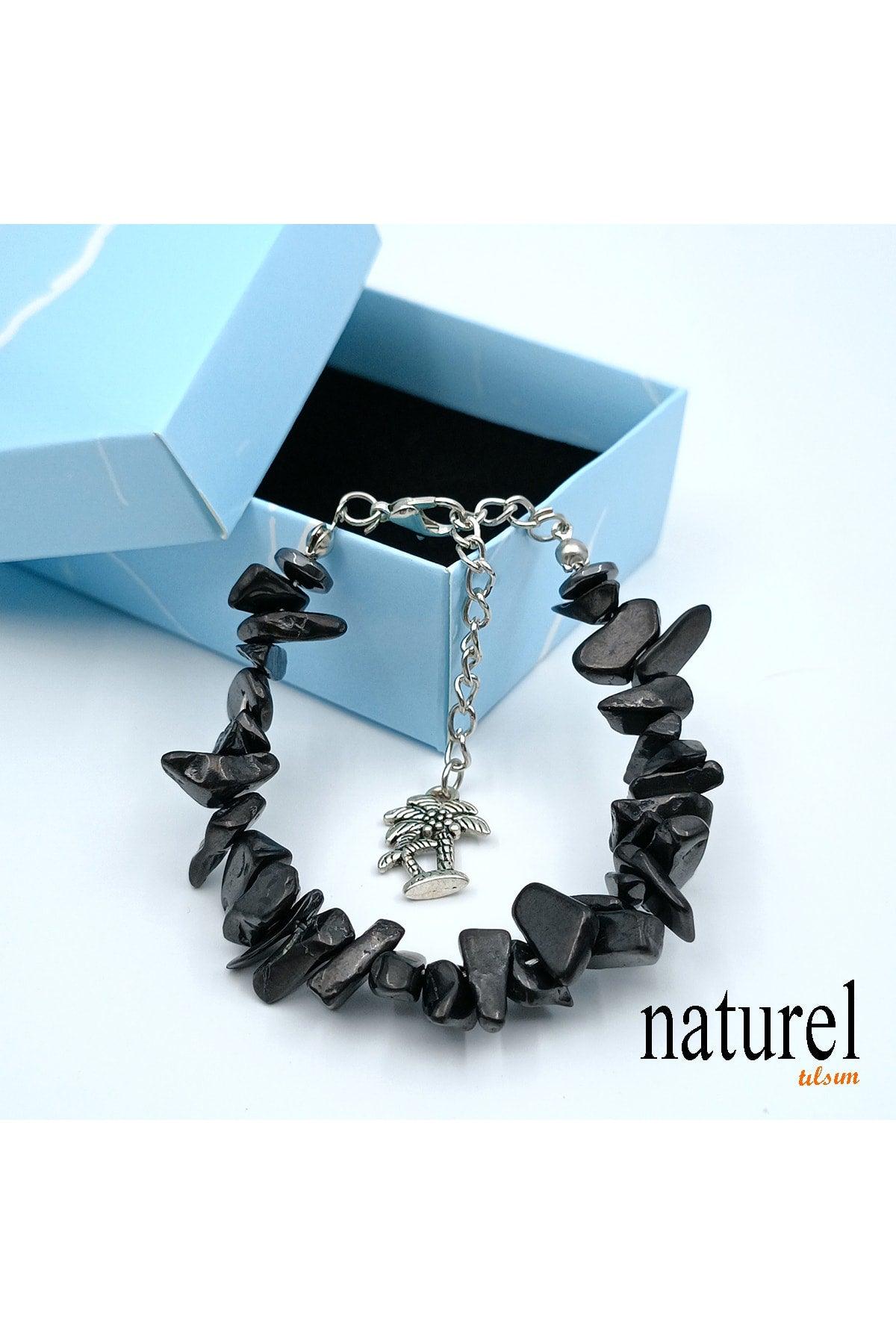 Natural Stone Shungite Women's Bracelet - Swordslife