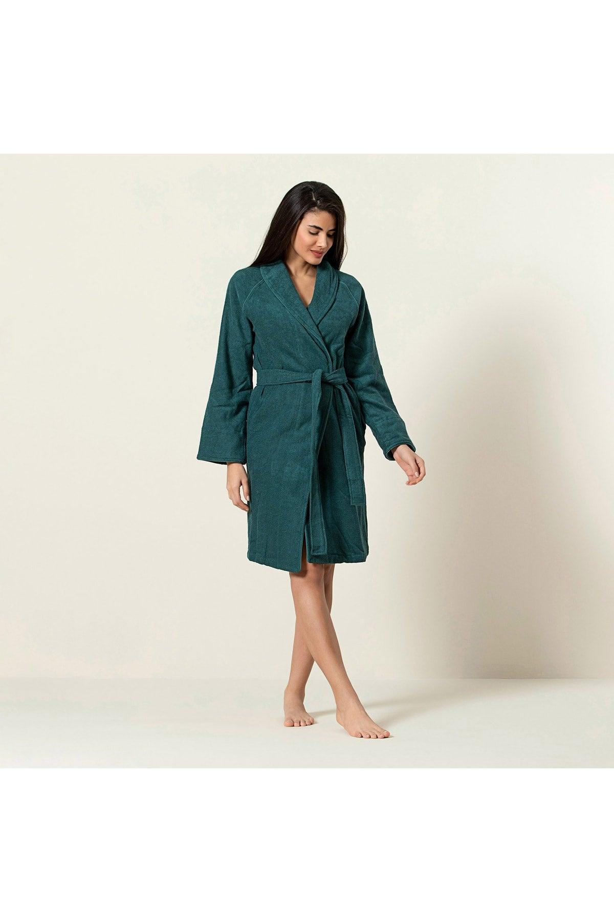 Solid Unisex Bathrobe Green - Swordslife