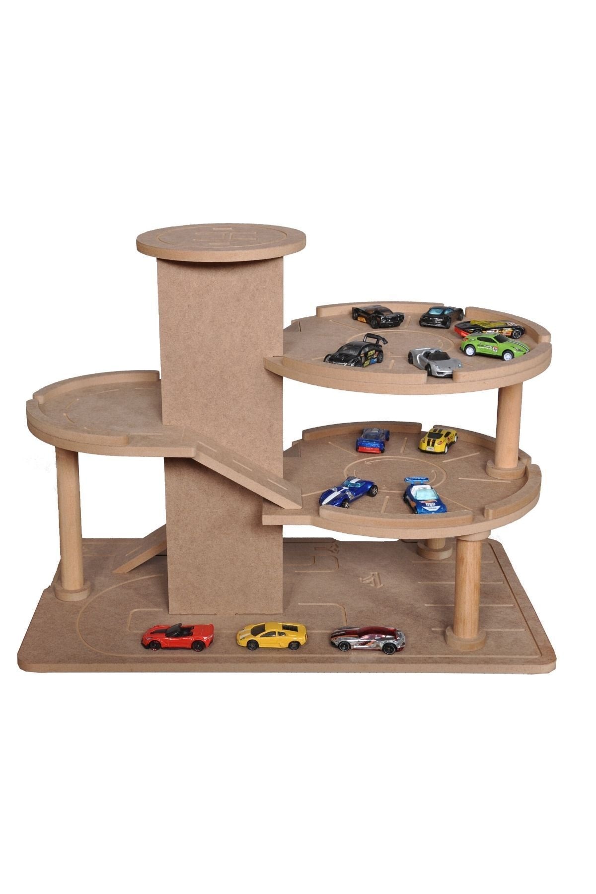 Wooden Floor Parking Garage Toy