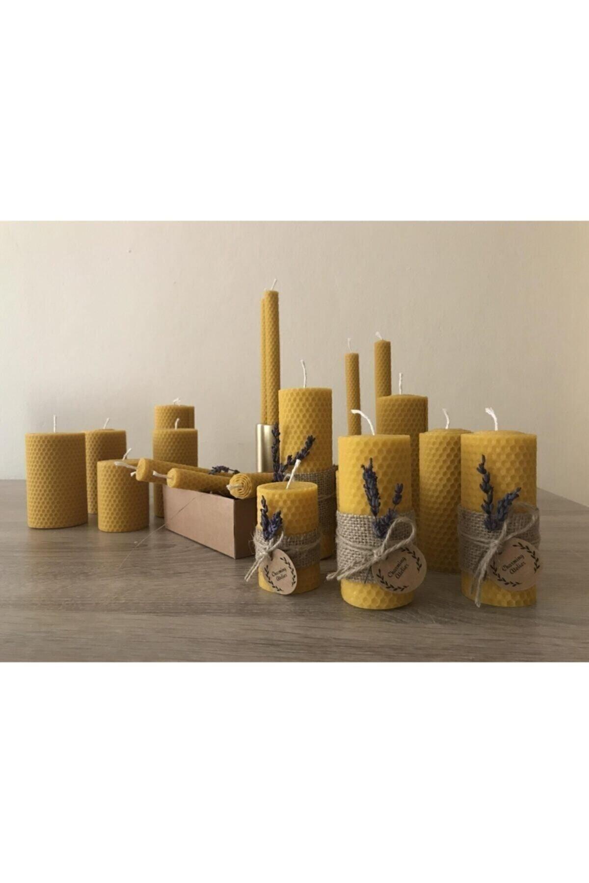 Beeswax Candle 100% Natural Handmade 3 Pieces - Swordslife