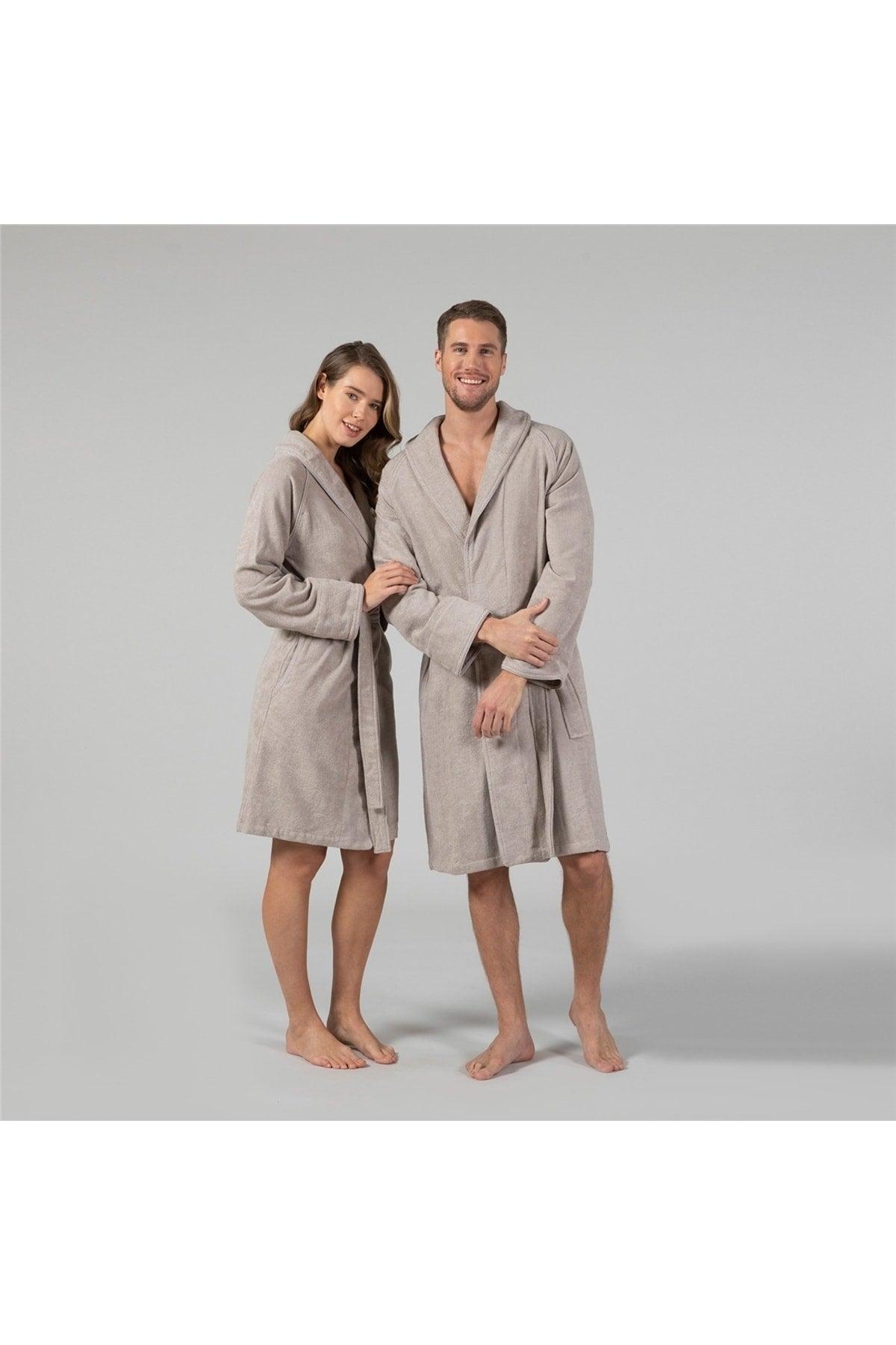 Solid Unisex Bathrobe Mink - Swordslife