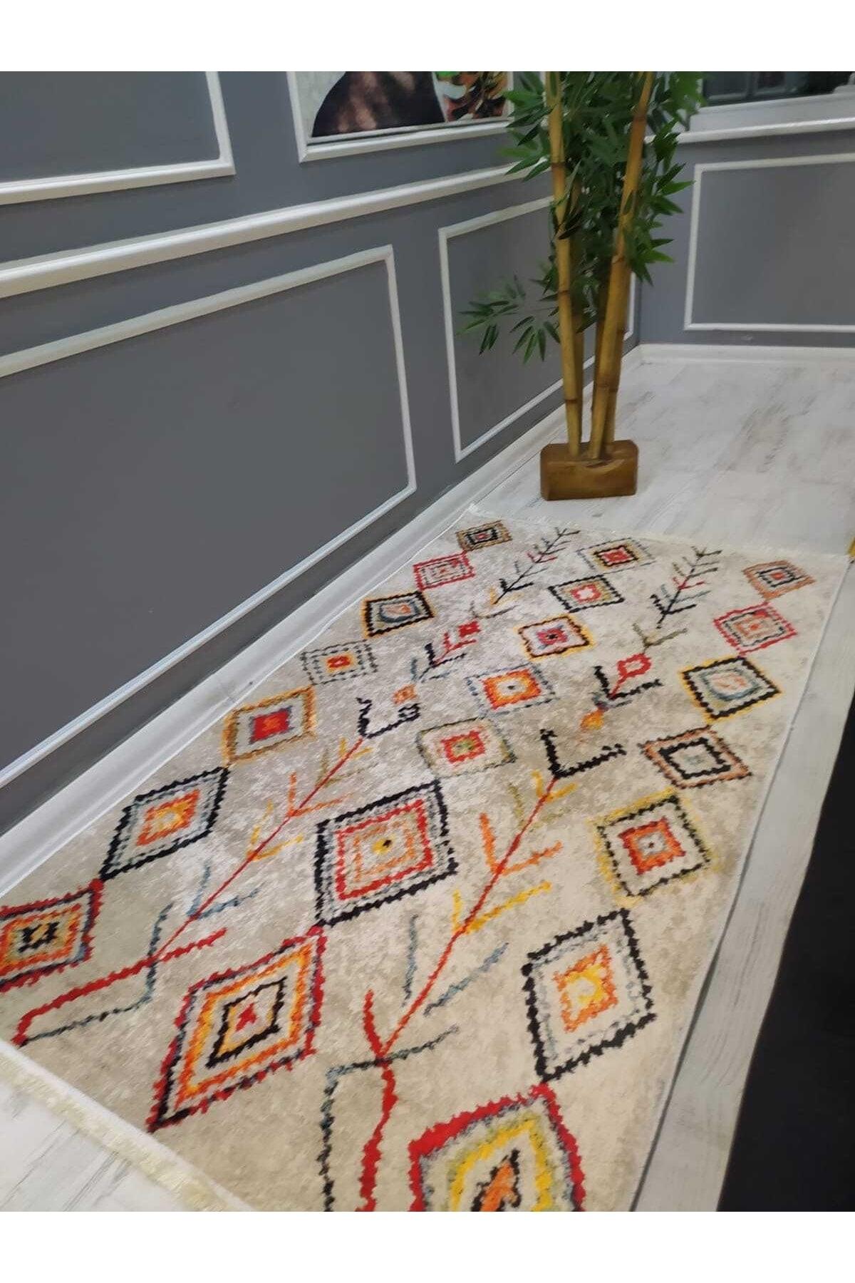 Non-Slip Stain Resistant Washable Colored Rug Pattern Woven Floor Carpet - Swordslife