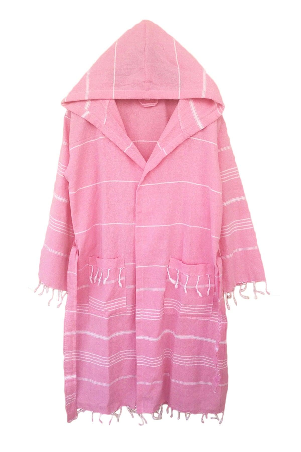 Sultan Hooded Peshtemal Bathrobe 100 Cotton Bath Sea Beach Bathrobe - Swordslife