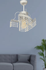 Lighting Saren Single Case Stone Chrome