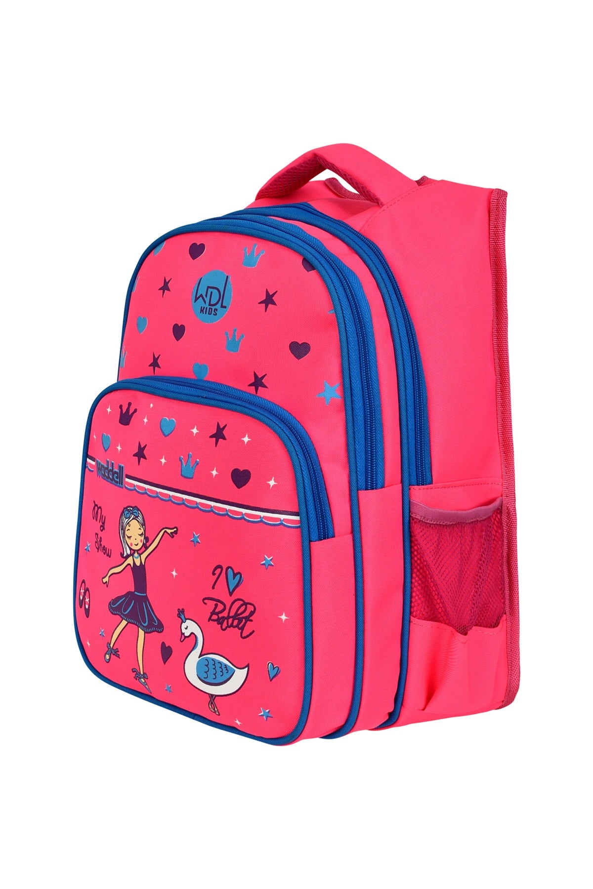 Licensed Pink Princess Pattern Primary School Backpack And Lunch Box
