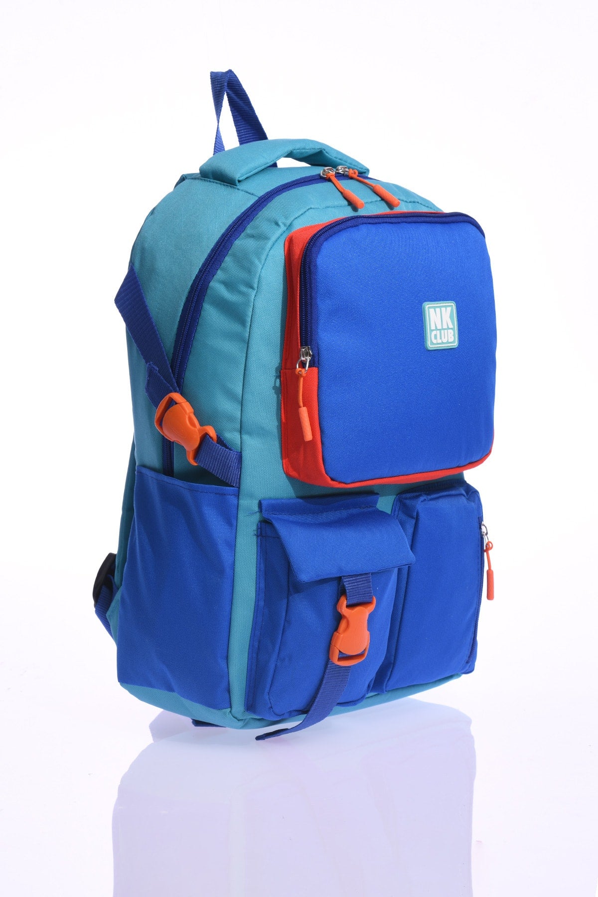 Hkn 9012 Primary School Backpack School Bag Multi Compartment Student Blue