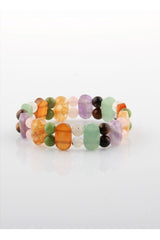 Chakra Bracelet-Amethyst-Pink Quartz-Agate-Tiger Eye-Aventurine-Crystal Quartz-Jade-Citrine - Swordslife