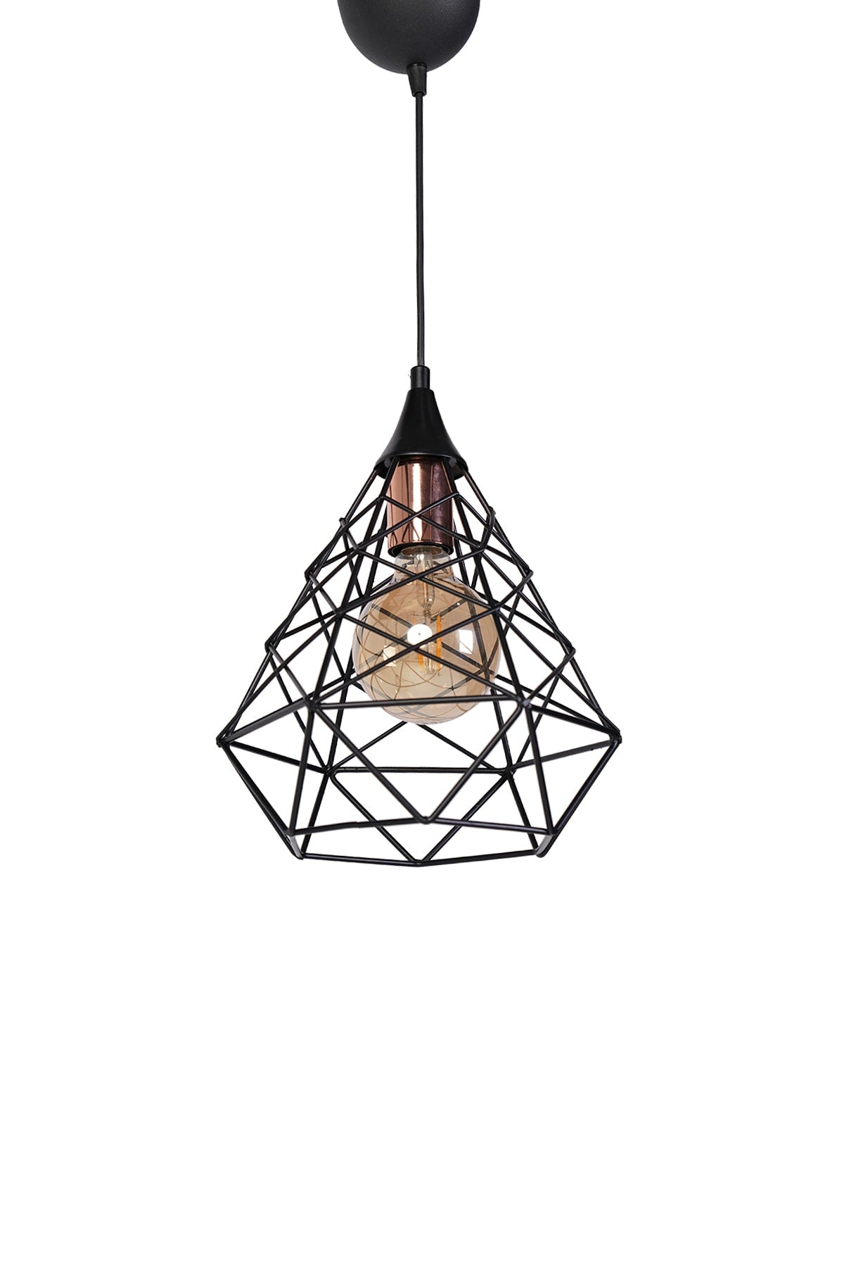 Croix Raye Black Pendant Lamp Small Chandelier Mtla-46