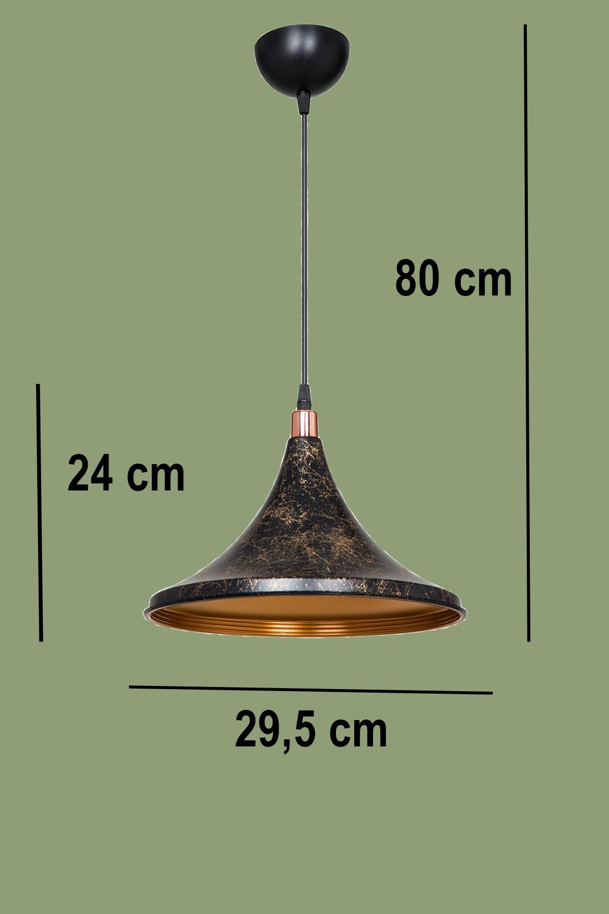 Black Marble Pattern Pendant Lamp Chandelier Bedroom Living Room Kitchen Hallway Lamp