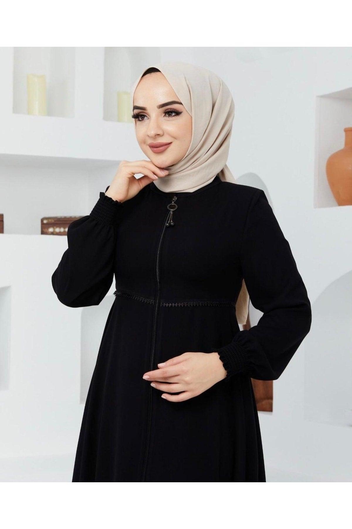 Waist Detailed Mevlana Abaya Summer Aerobin - Swordslife