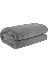 100% Cotton Gray Bath Towel Extra Soft Beach Towel 70x140 Cm 400 Gr - Swordslife