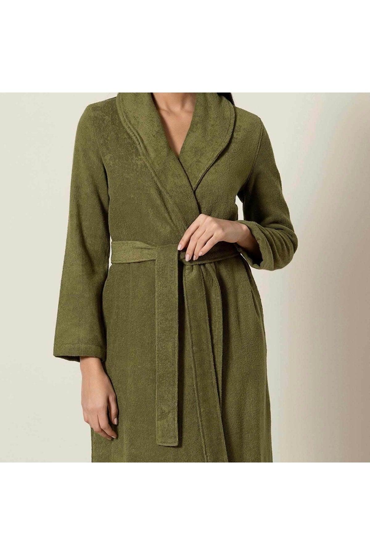 Kael Women's Bathrobe Khaki - Swordslife