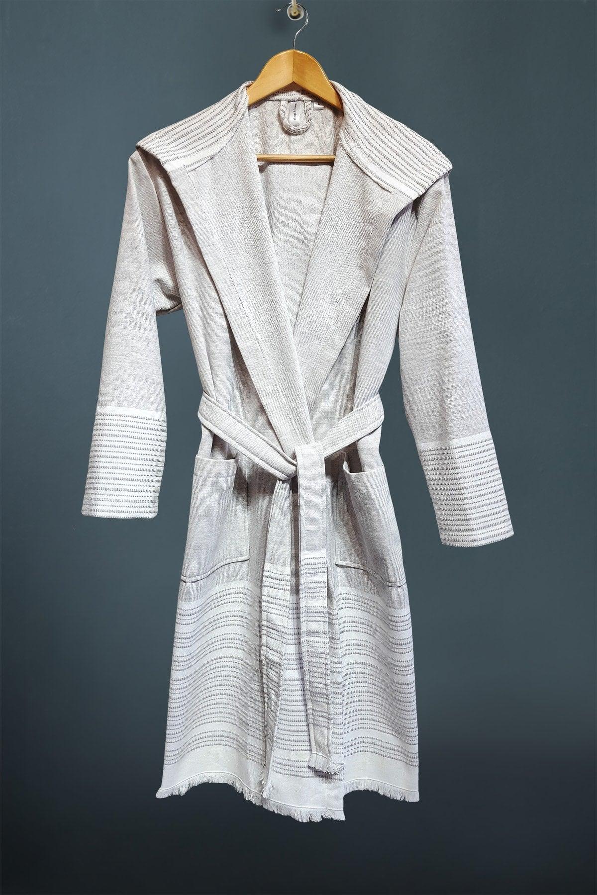 Troy Series Cotton Towel Loincloth Hooded Thin Bathrobe-v107 - Swordslife