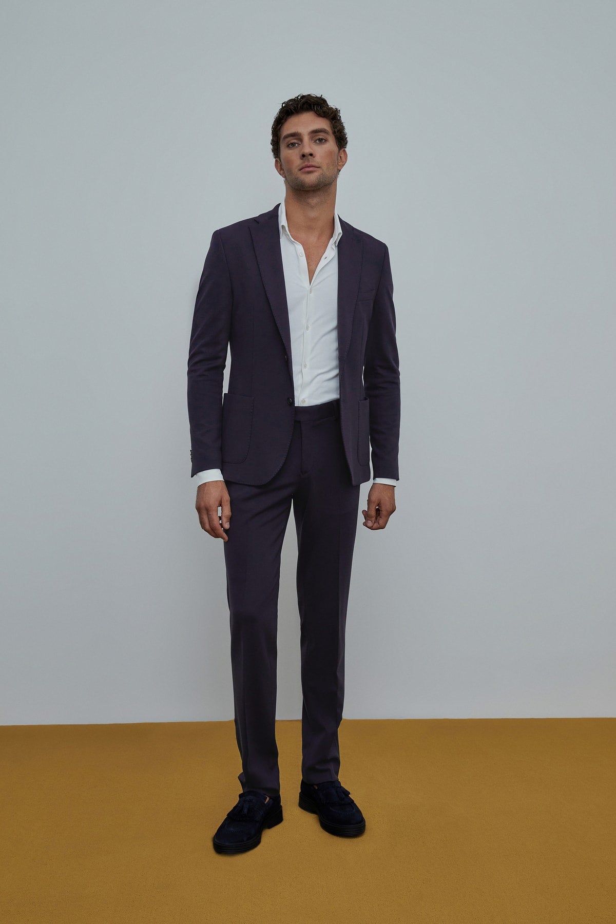 Navy Blue Air Chino Suit