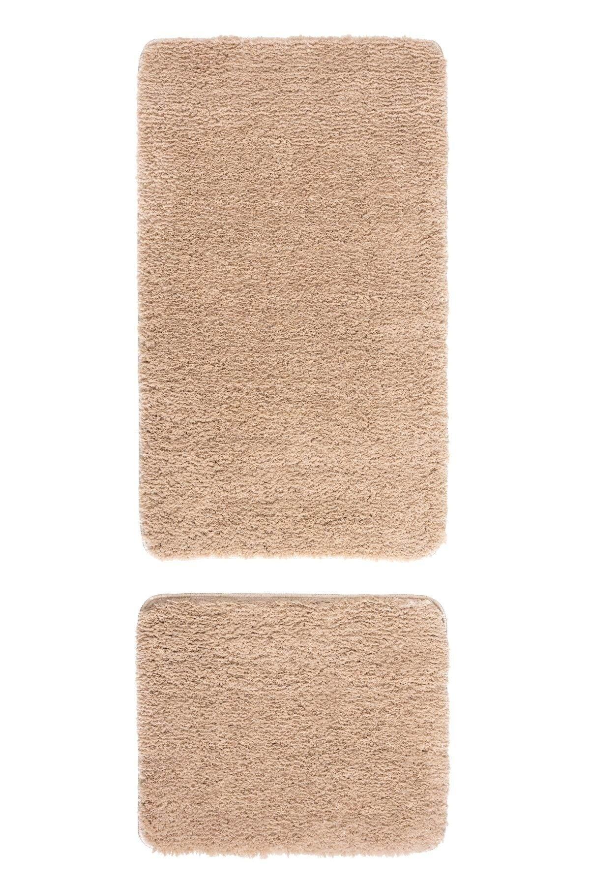 Segura Plush Beige Anti-Slip Floor Bath Mat - Swordslife