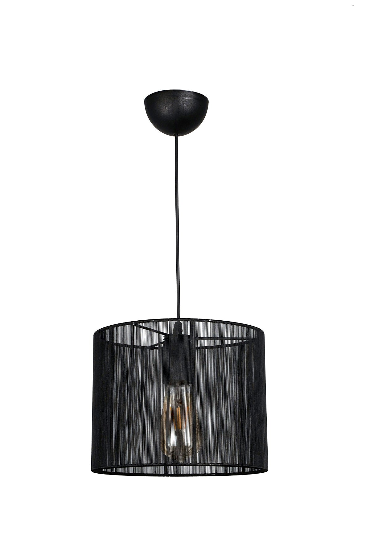 Pierro Black Wrapped Chandelier Round