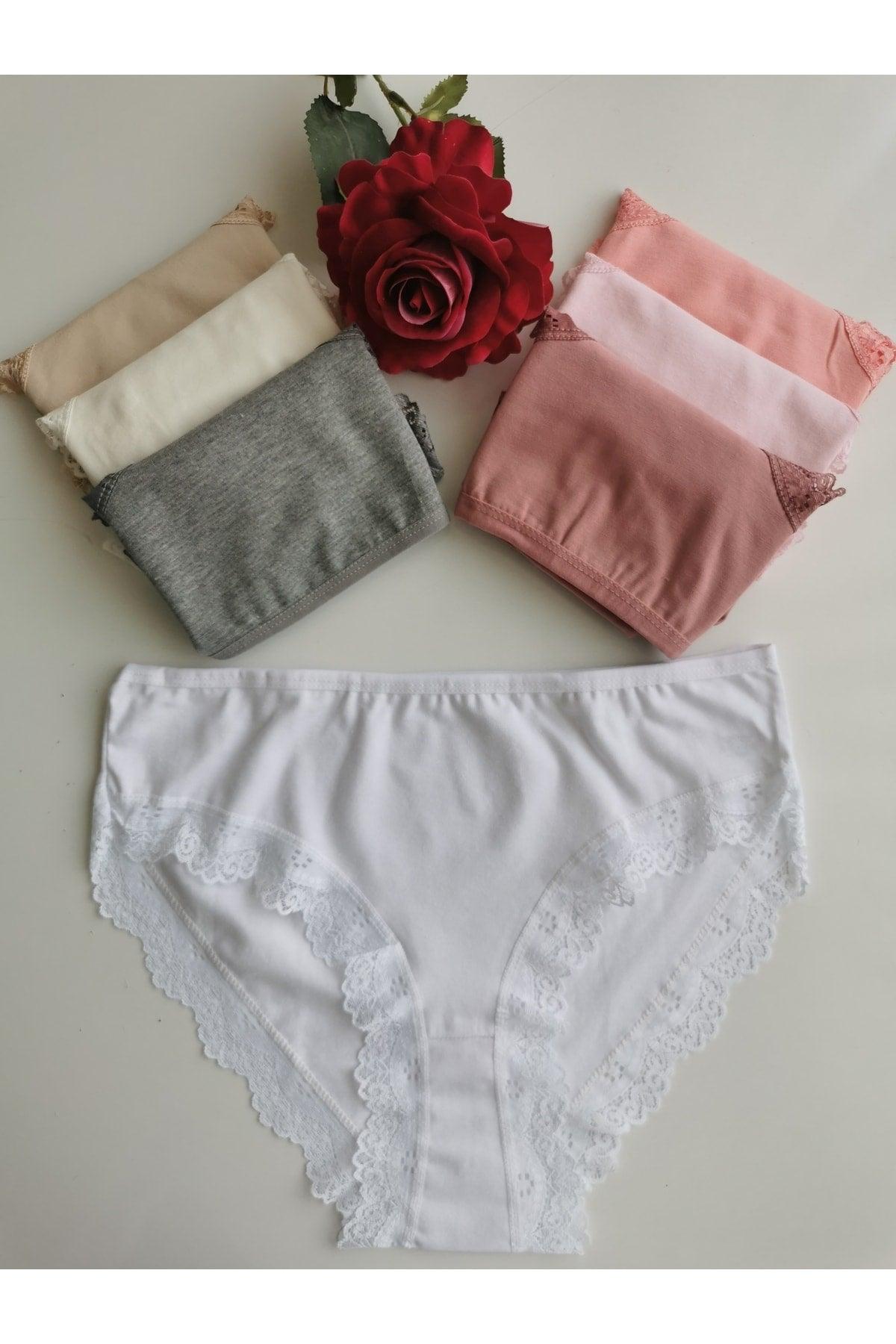 Women's Cotton Lycra Lace Bikini Panties 7 Pack - Swordslife