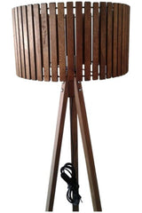 3 Leg Floor Lamp Walnut Leg Walnut Wood - Swordslife