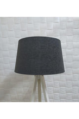 3 Leg Floor Lamp White Leg Dark Smoked Headboard - Swordslife