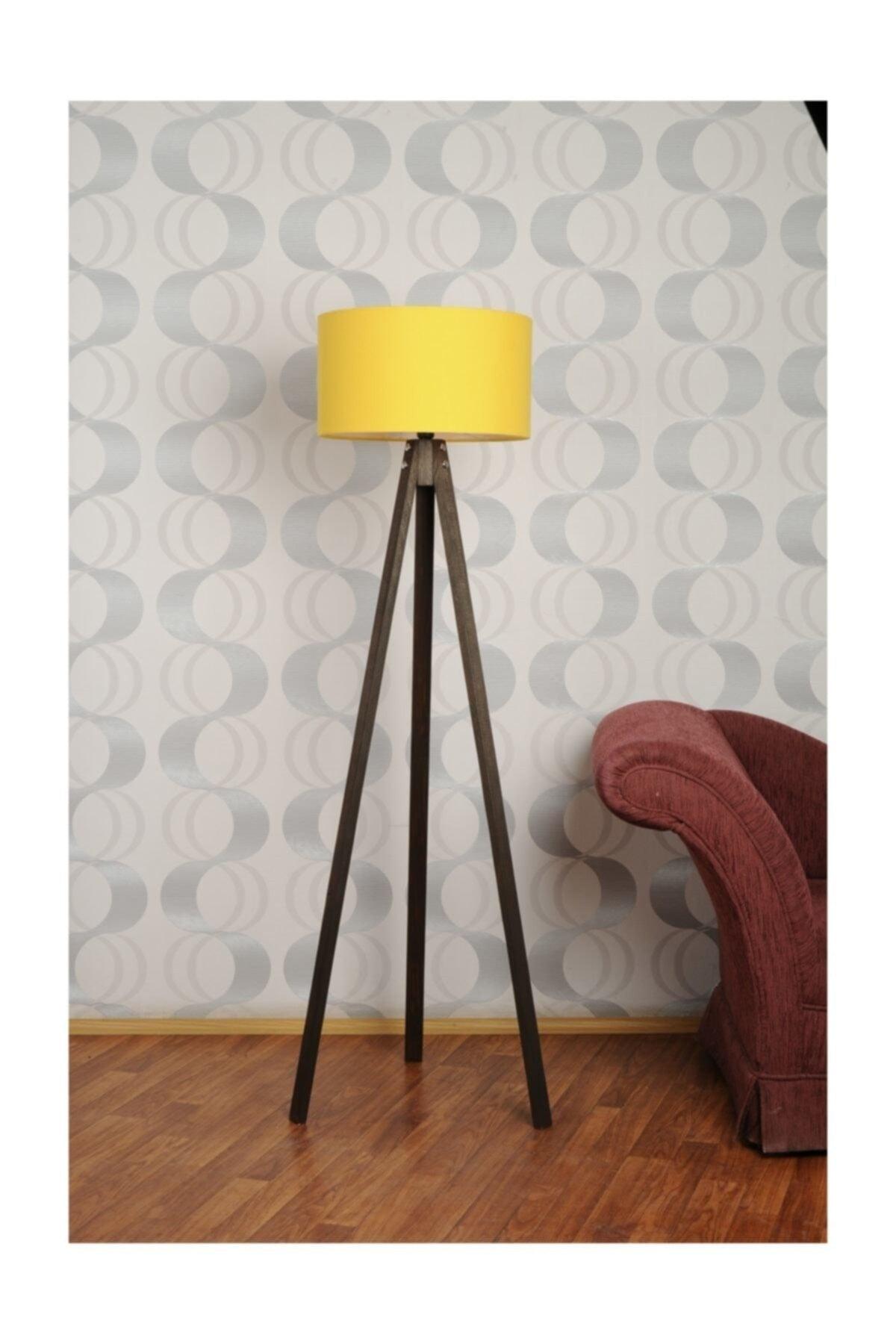 3 Leg Tripod Floor Lamp Lampshade Fabric