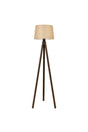 3 Leg Floor Lamp Tripod Leg Three Leg Wooden Lampshade Conical Fabric Head Tobacco Brown Leg 7020 - Swordslife