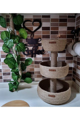 3 Pcs Wicker Basket Stand