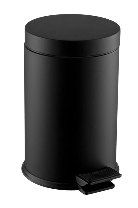 3 Liter Black Pedal Dustbin - Swordslife