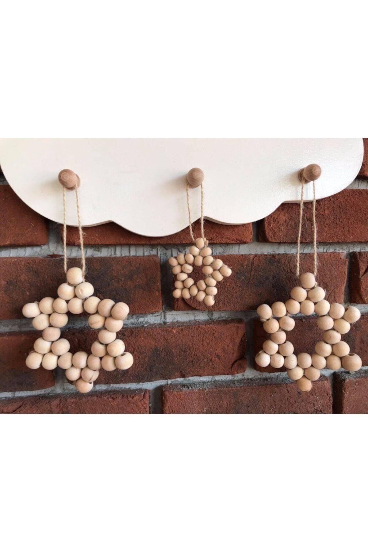 Triple Decorative Wooden Beaded Star - Swordslife