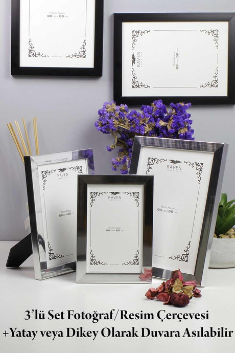 Set of 3 10cmx15cm 13cmx18cm 15cmx21cm Picture, Photograph, Document, Poster, Document Frame - Swordslife