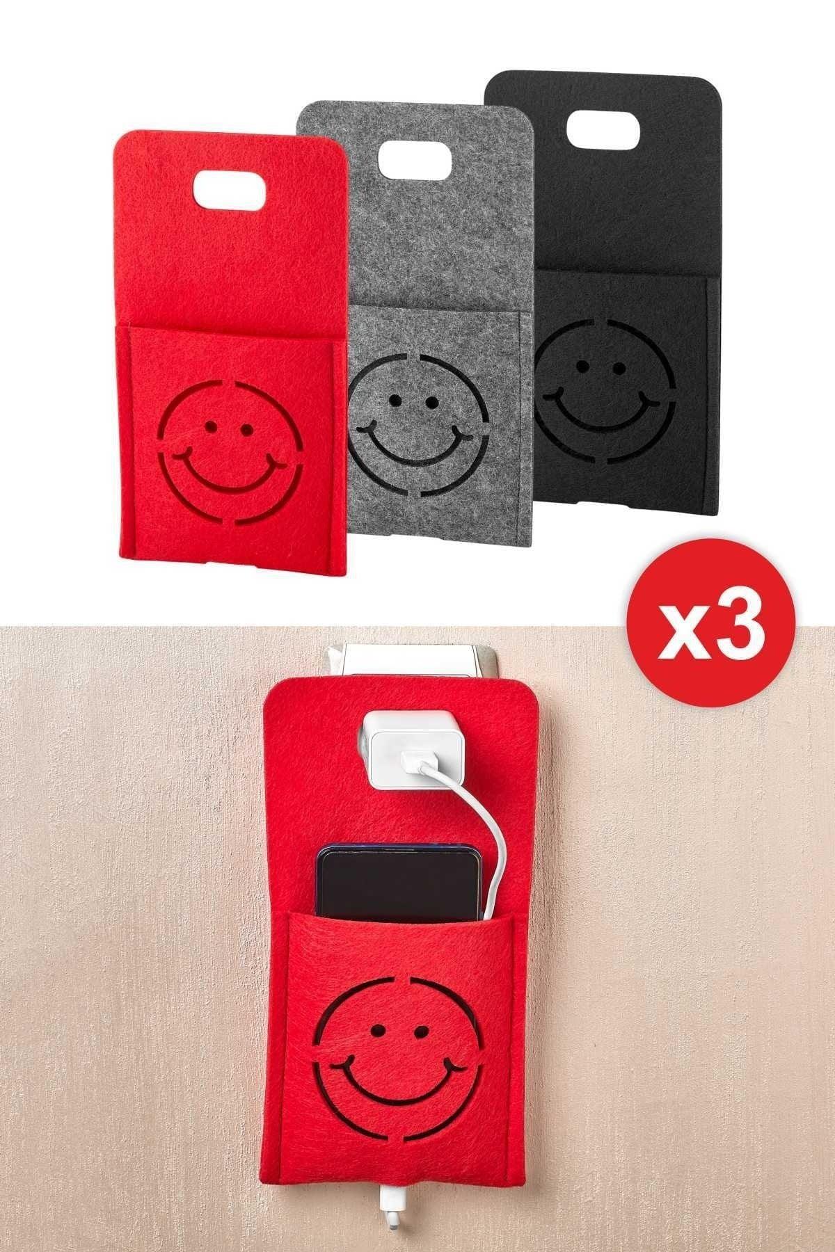 3 Pieces Smiling Face Charging Stand