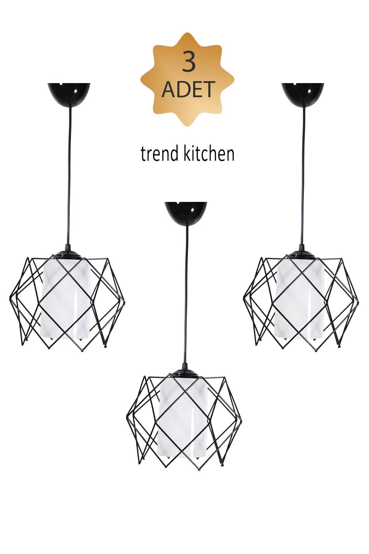 3 Pieces Silvano White Glass Modern Pendant Chandelier - Swordslife