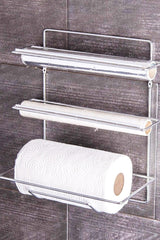 3 Layer Metal Stretch Paper Towel Holder