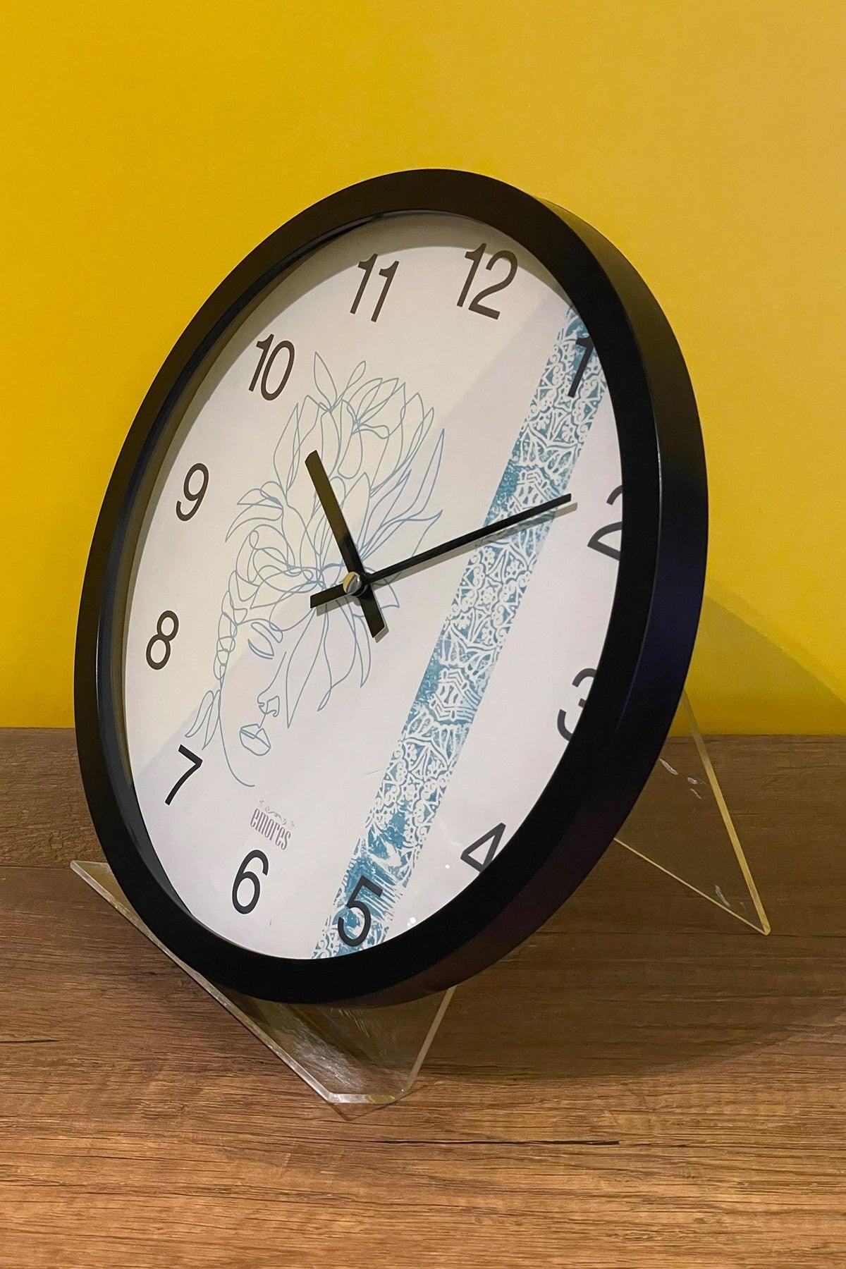 30 Cm Real Glass Silent Mechanism Wall Clock - Swordslife