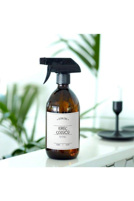 300ml Amber Brown Glass Spray Bottle Descaler With White Label - Swordslife