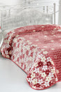 3.5 Kg Thick Supersoft Quality Flower Double Blanket 220x240 Cm Powder (B05) - Swordslife