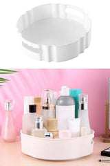 Round Tray Formed Presentation And Service Organizer Table With 360 Degree Rotating Mechanism - Swordslife