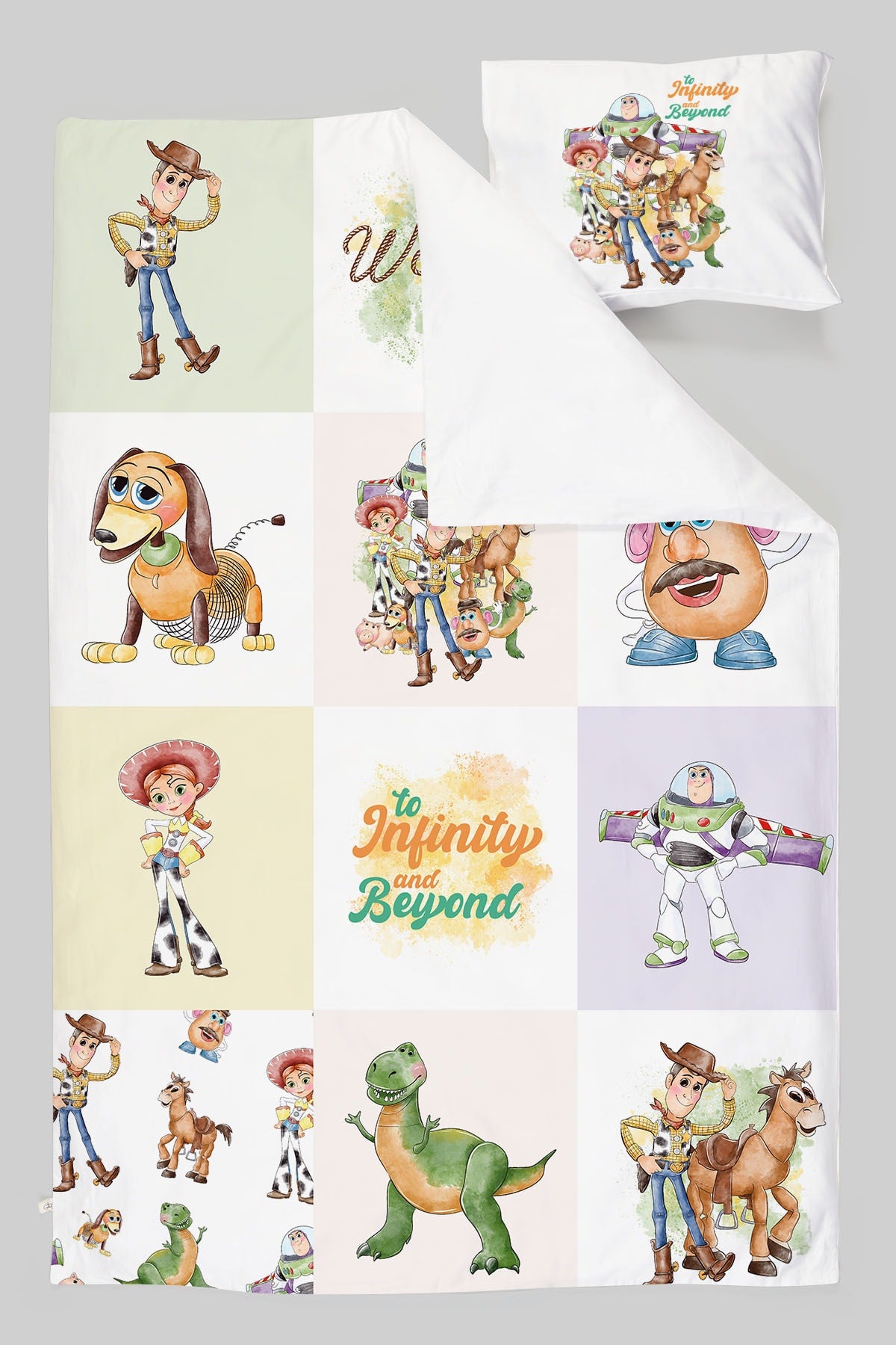 Organic Single Duvet Cover Set - Cartoon Series - Toy Story