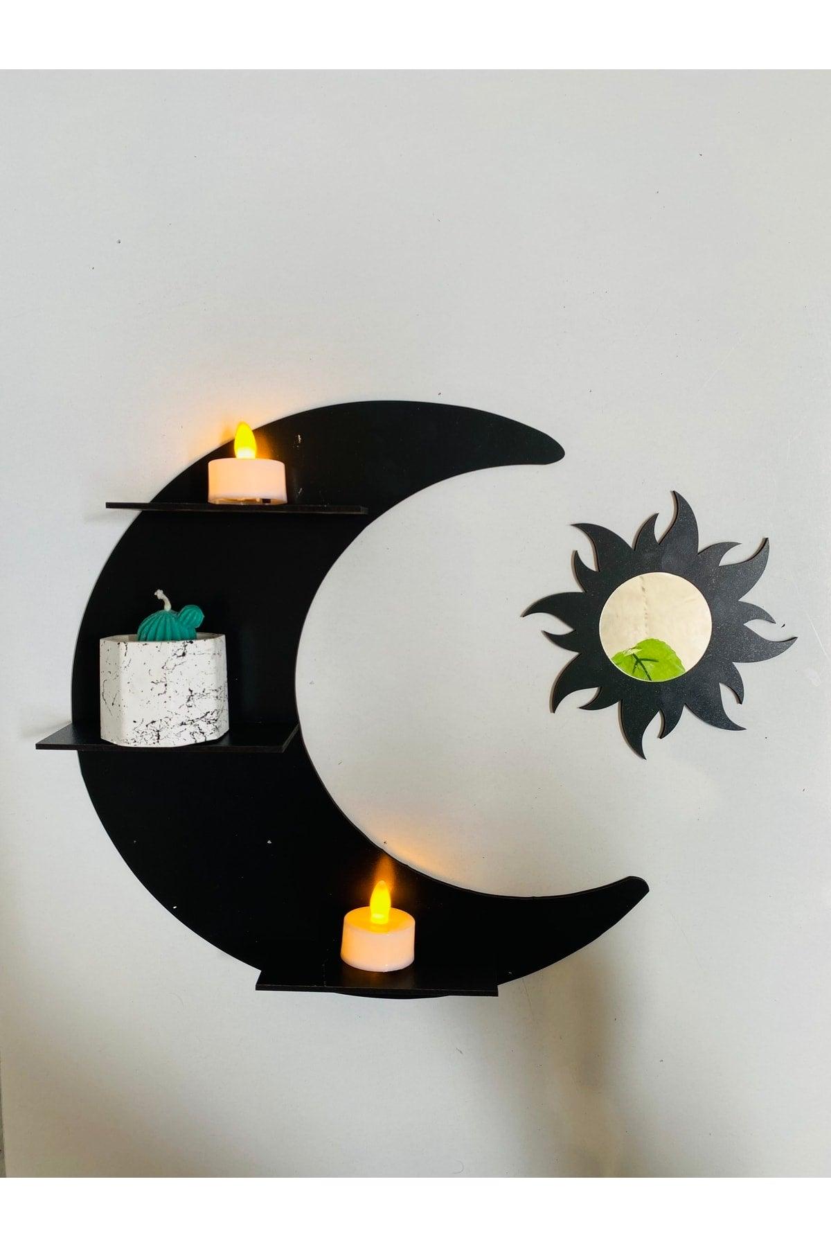 Moon Sun Decorative Wall Shelf - Swordslife