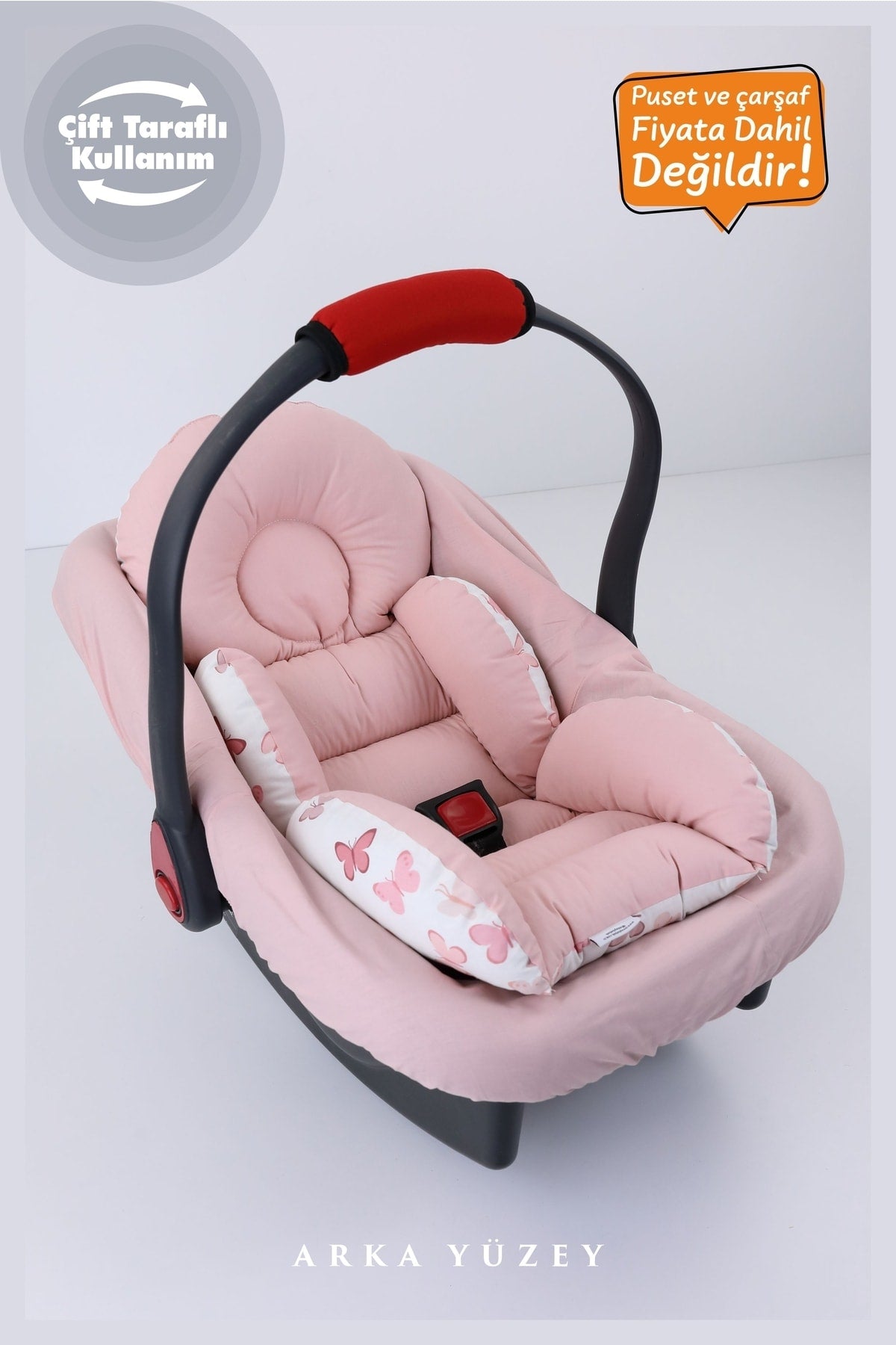 Orthopedic, Lumbar Supported Stroller Cushion, 100% Cotton Fabric