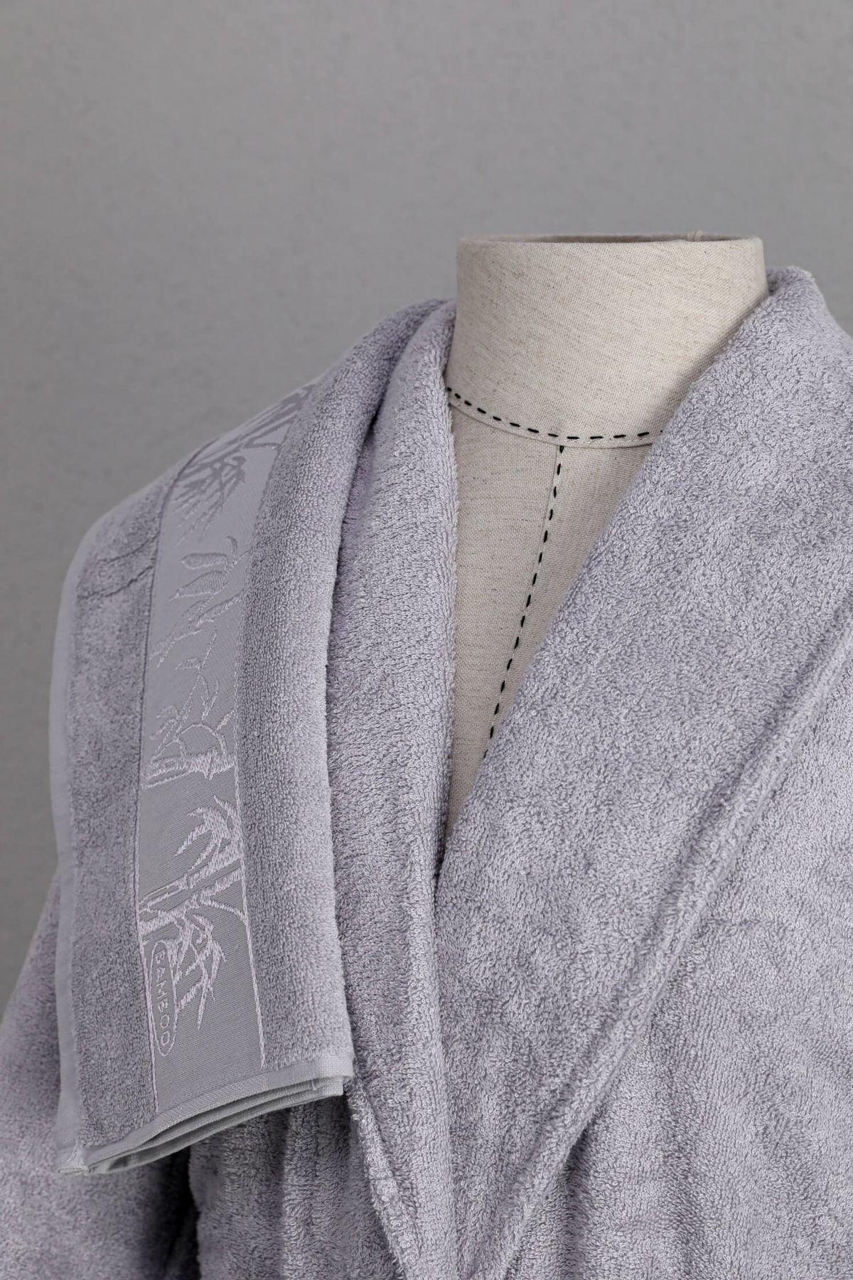 Nurpak Bamboo Family Bathrobe Set - Ecru - Gray - Swordslife