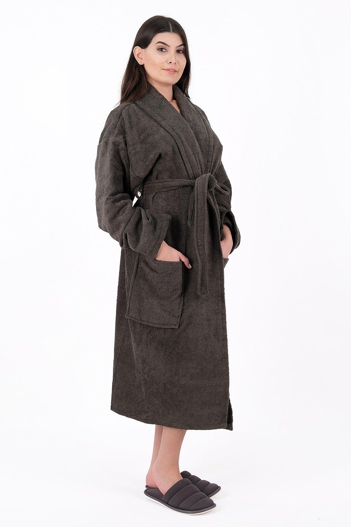 Soft Line 100% Cotton Salyaka Emerald Green (L-XL-2XL-3XL-4XL) Large / Large Size Bathrobe - Swordslife