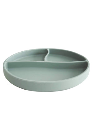 Vacuum Base Baby Silicone Food Plate - Silicone Plate Green