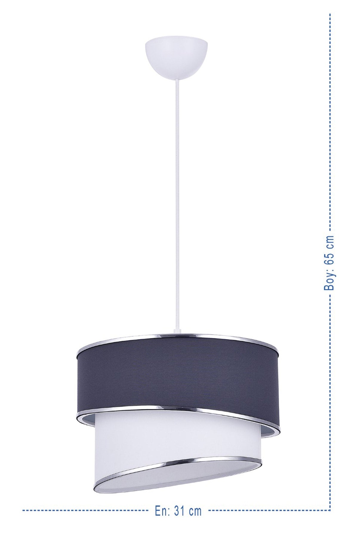 Stare Single Pendant Lamp Chandelier Anthracite