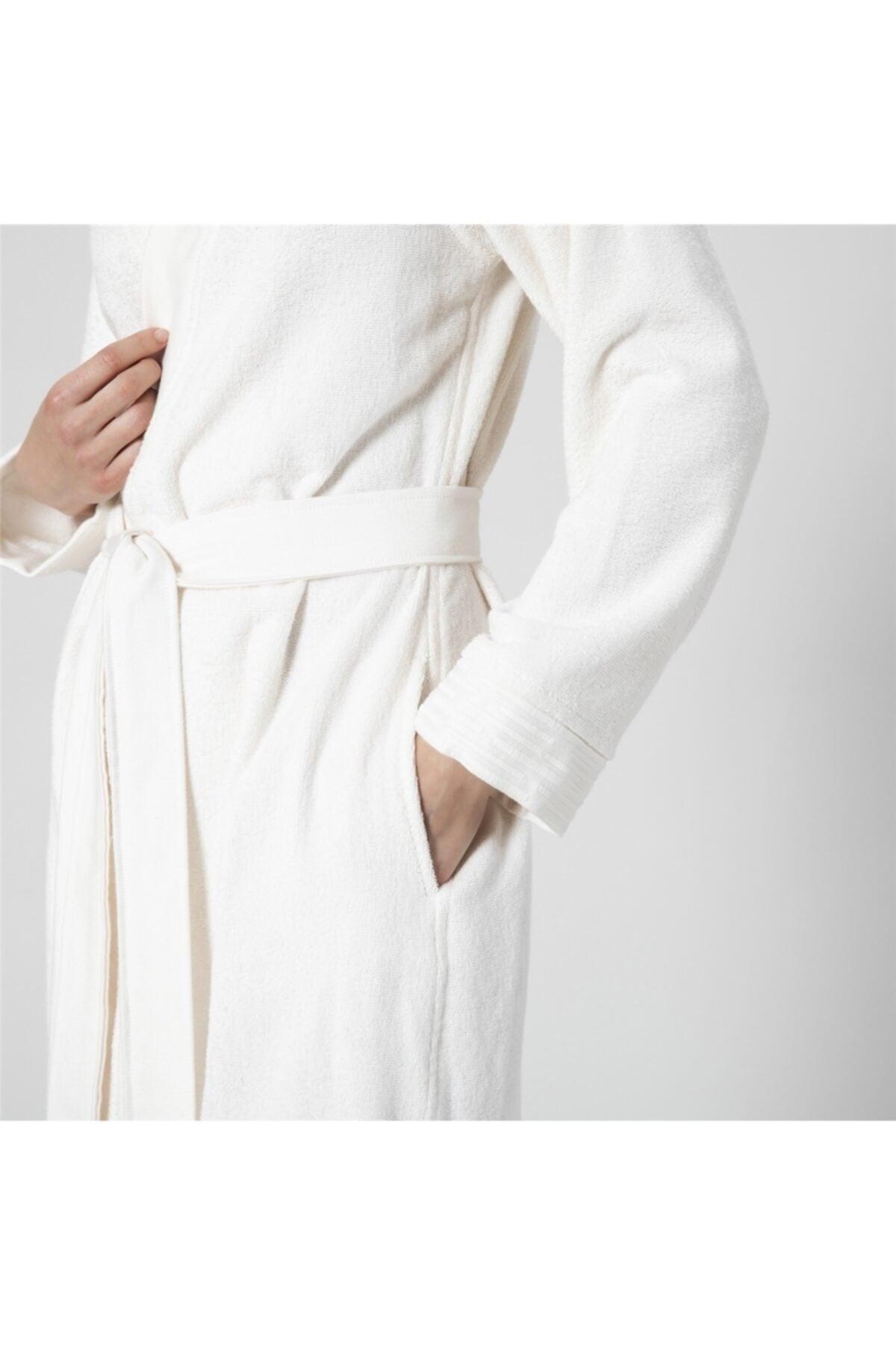 Jandy Unisex Bathrobe Ecru - Swordslife