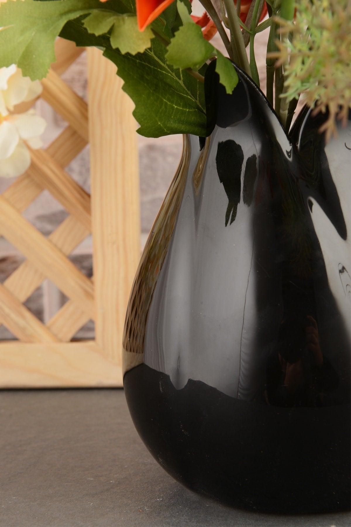 Tulip Ceramic Vase-black - Swordslife