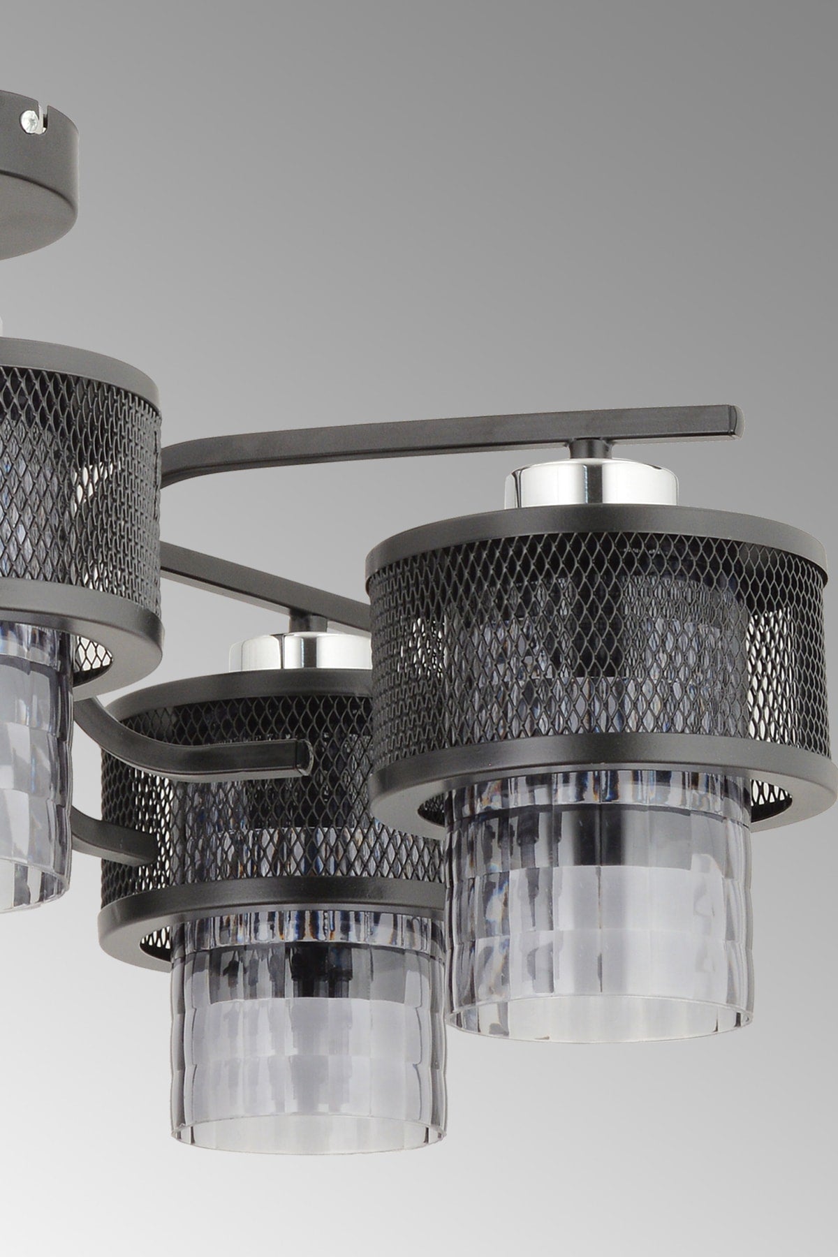 Karla 5-Piece Modern Chrome Plafonier Chandelier